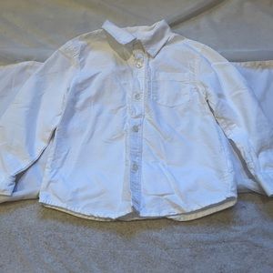 Cherokee White Button Down Shirt, 4T